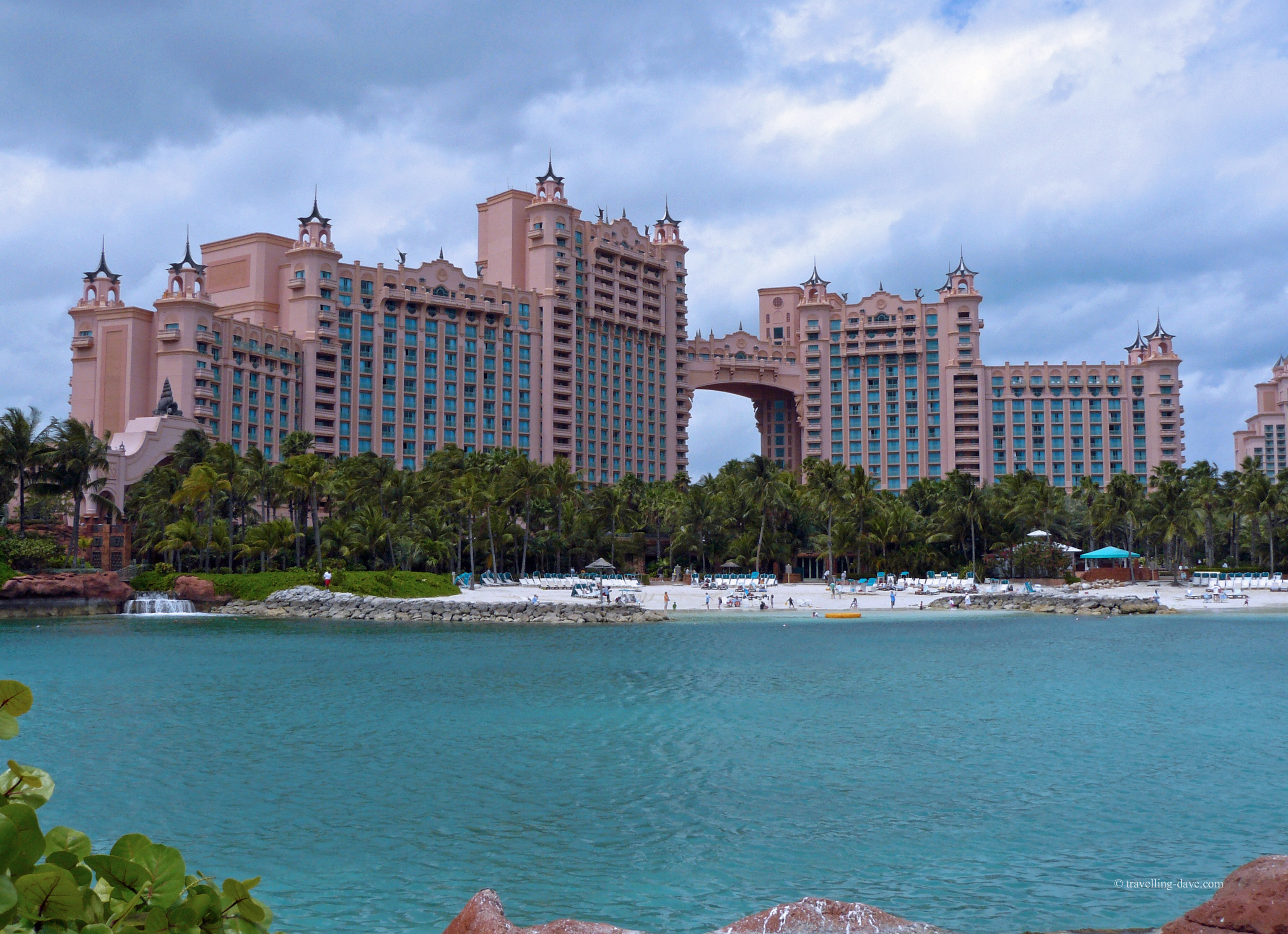 View of Atlantis Resort in the Bahamas