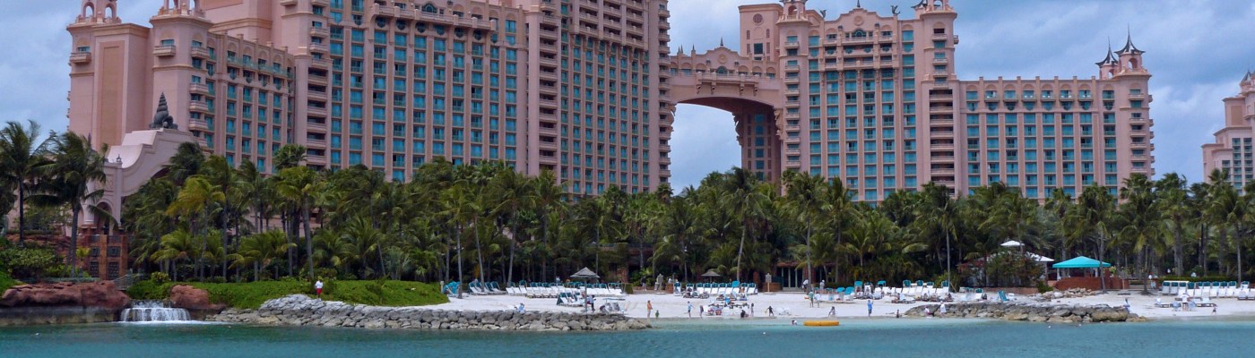 View of Atlantis Resort in the Bahamas