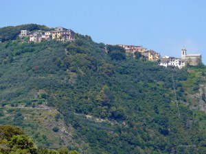 The village of Corniglia, one of the Cinque Terre in Italy