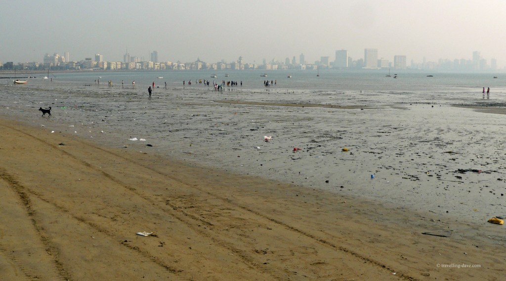 On the beach in Mumbai