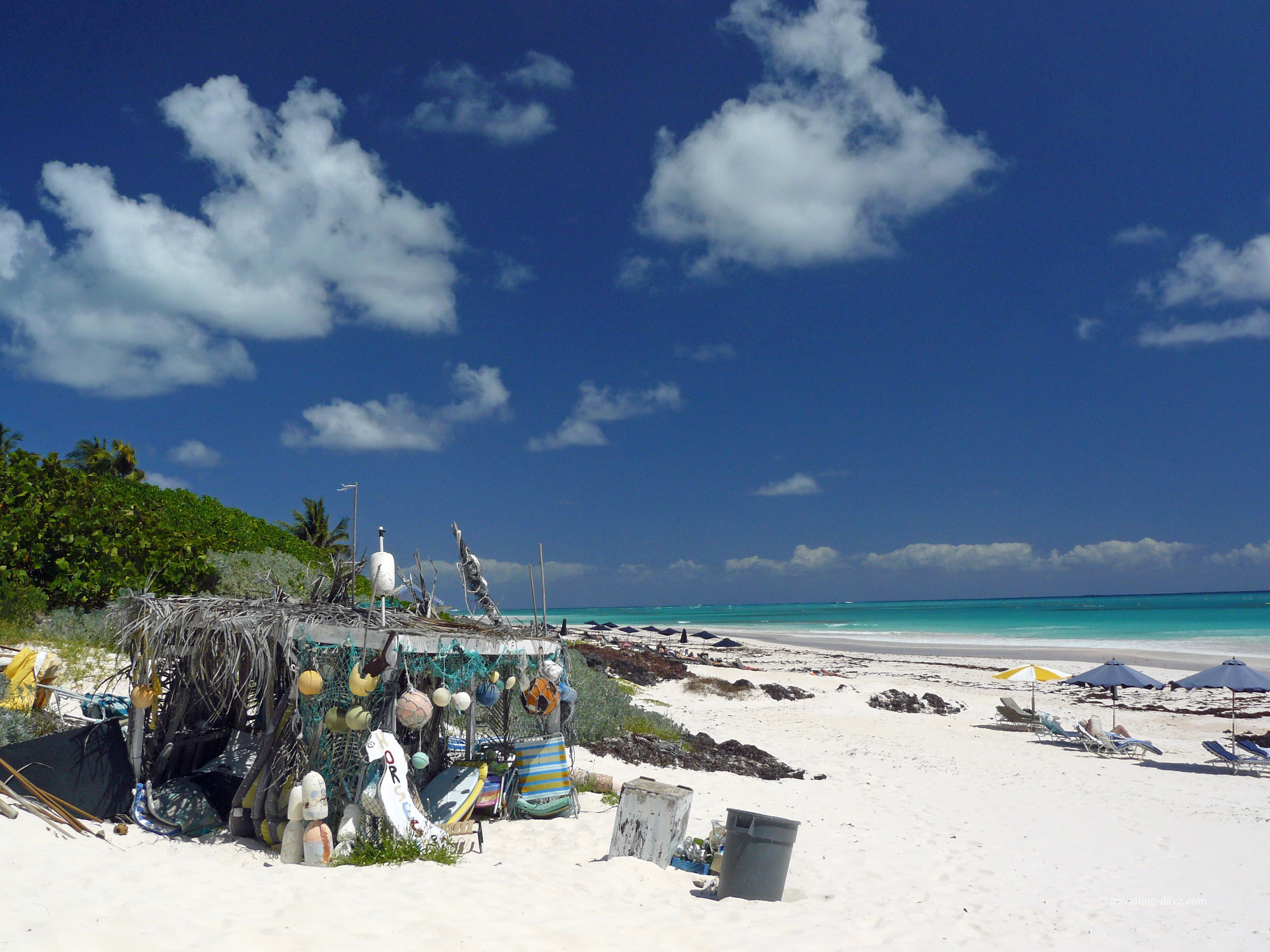 View of the beach at Harbour Island in the Bahamas