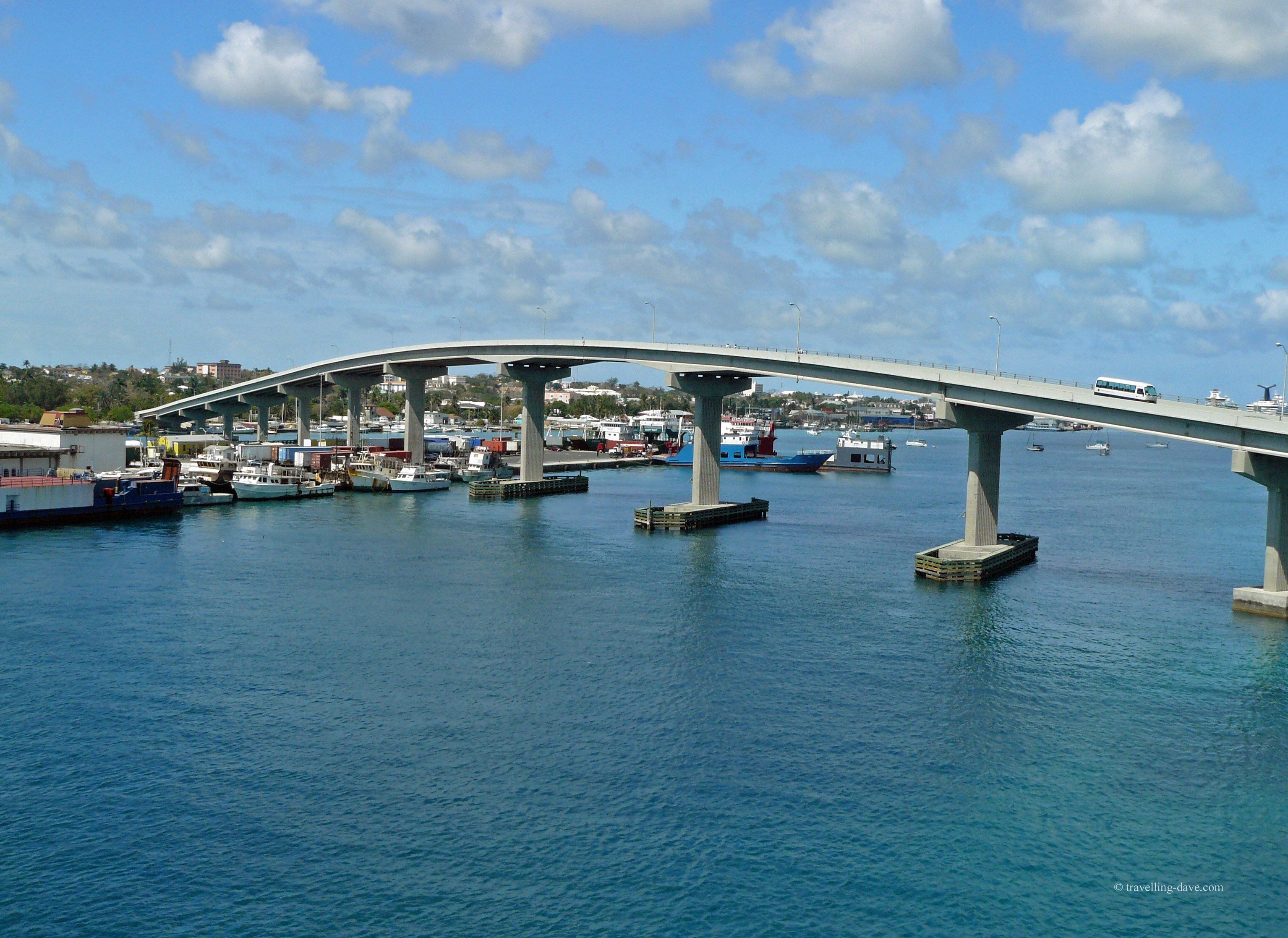 Bridge connecting Nassau with Paradise Island in the Bahamas