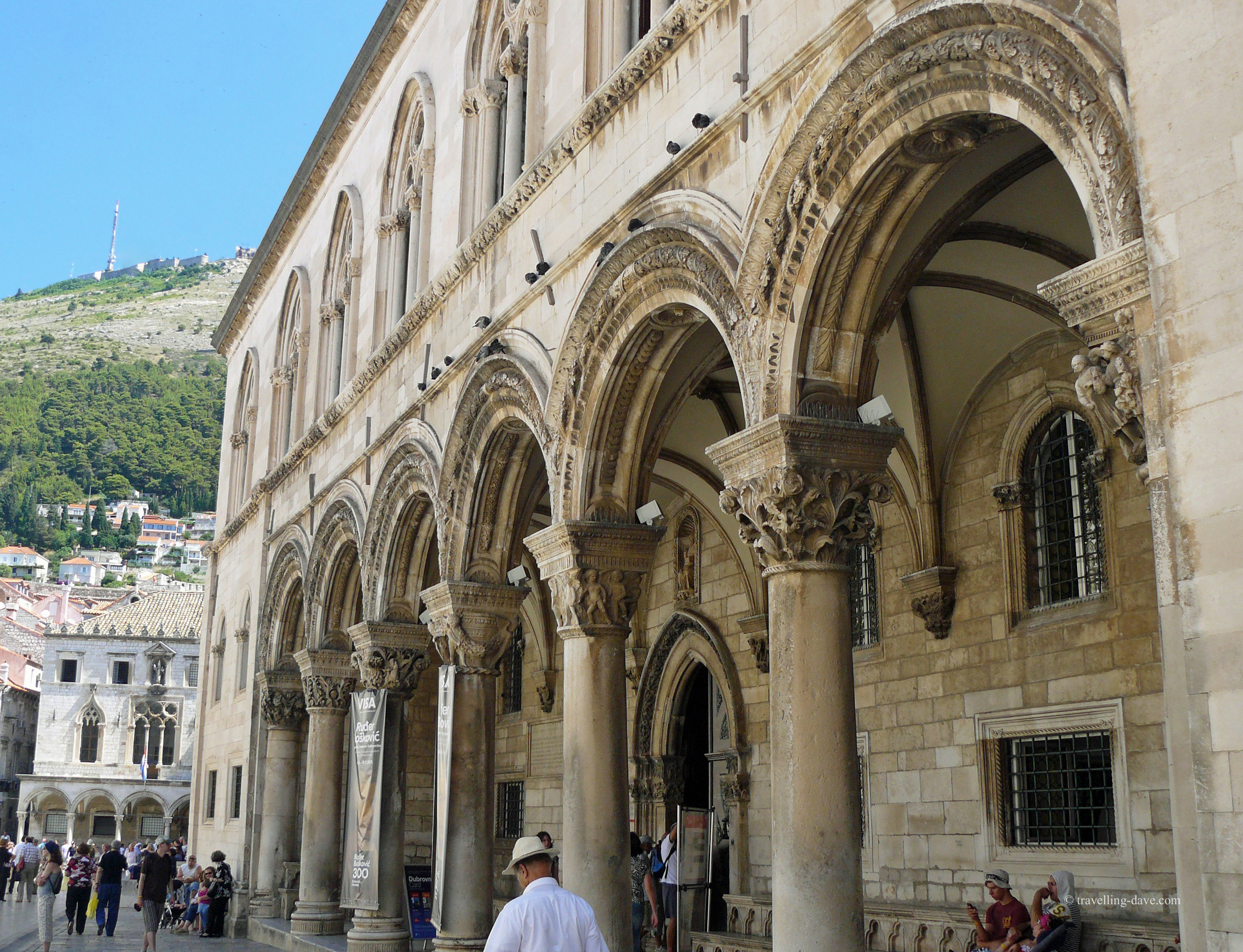 View of Dubrovnik's Sponza Palace