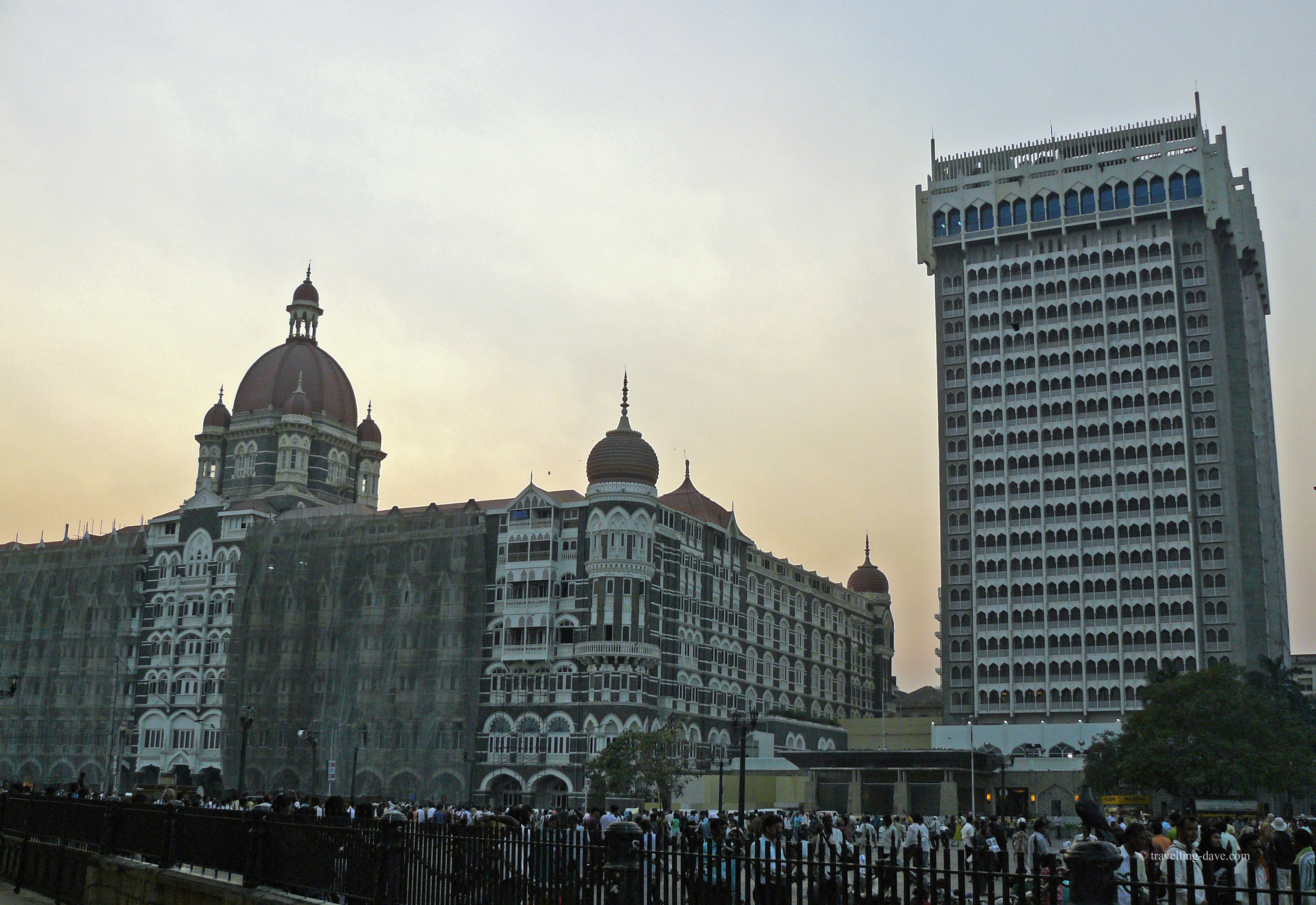 View of the Taj Mahal Palace Hotel in Mumbai