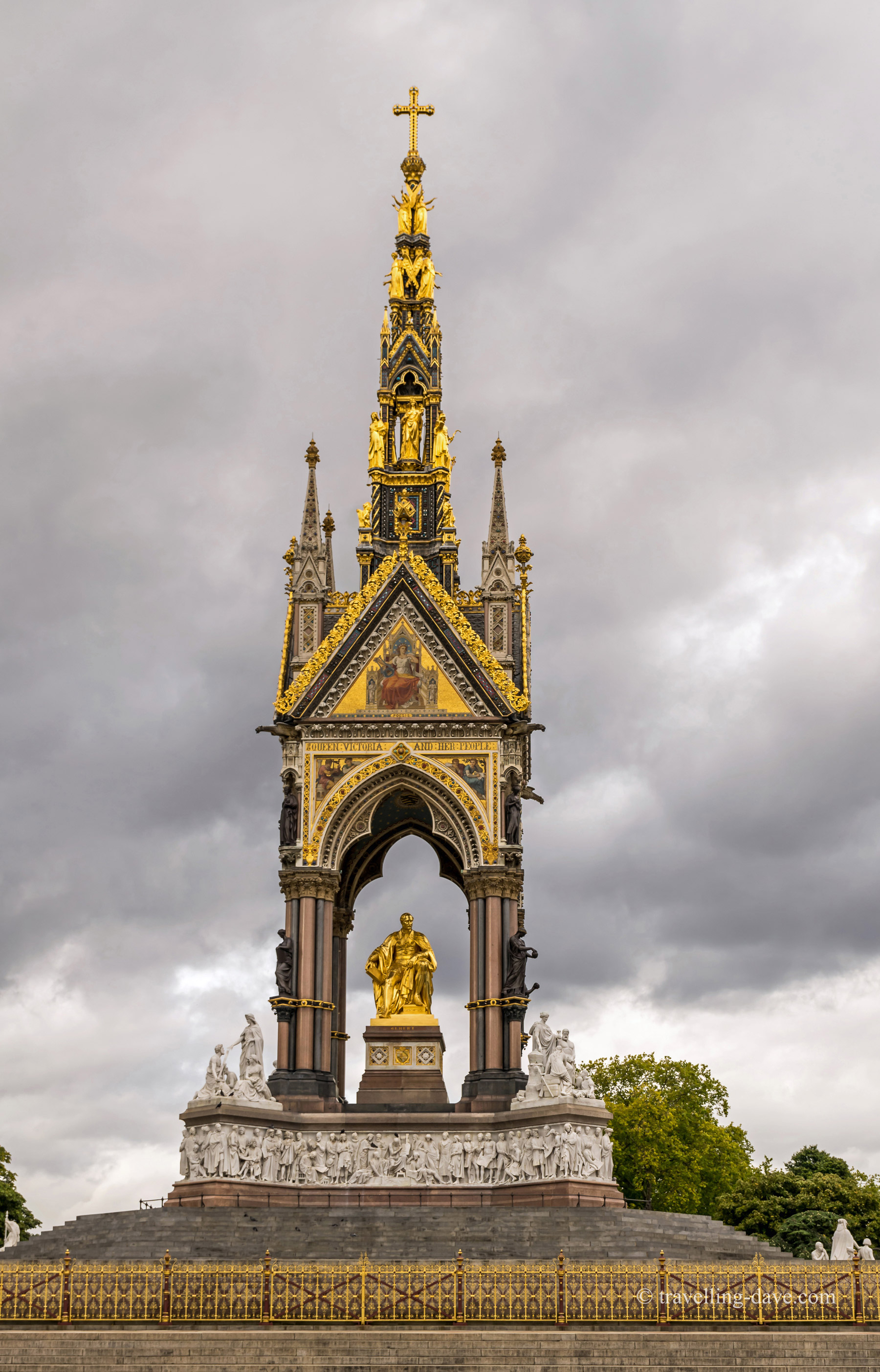 View of the Albert Memorial in London