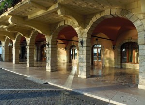 An archway passage in Torri del Benaco, Italy
