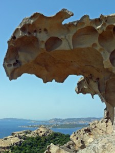 View of Bear Rock in Sardinia