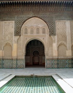 Arches at Ben Youssef Medersa