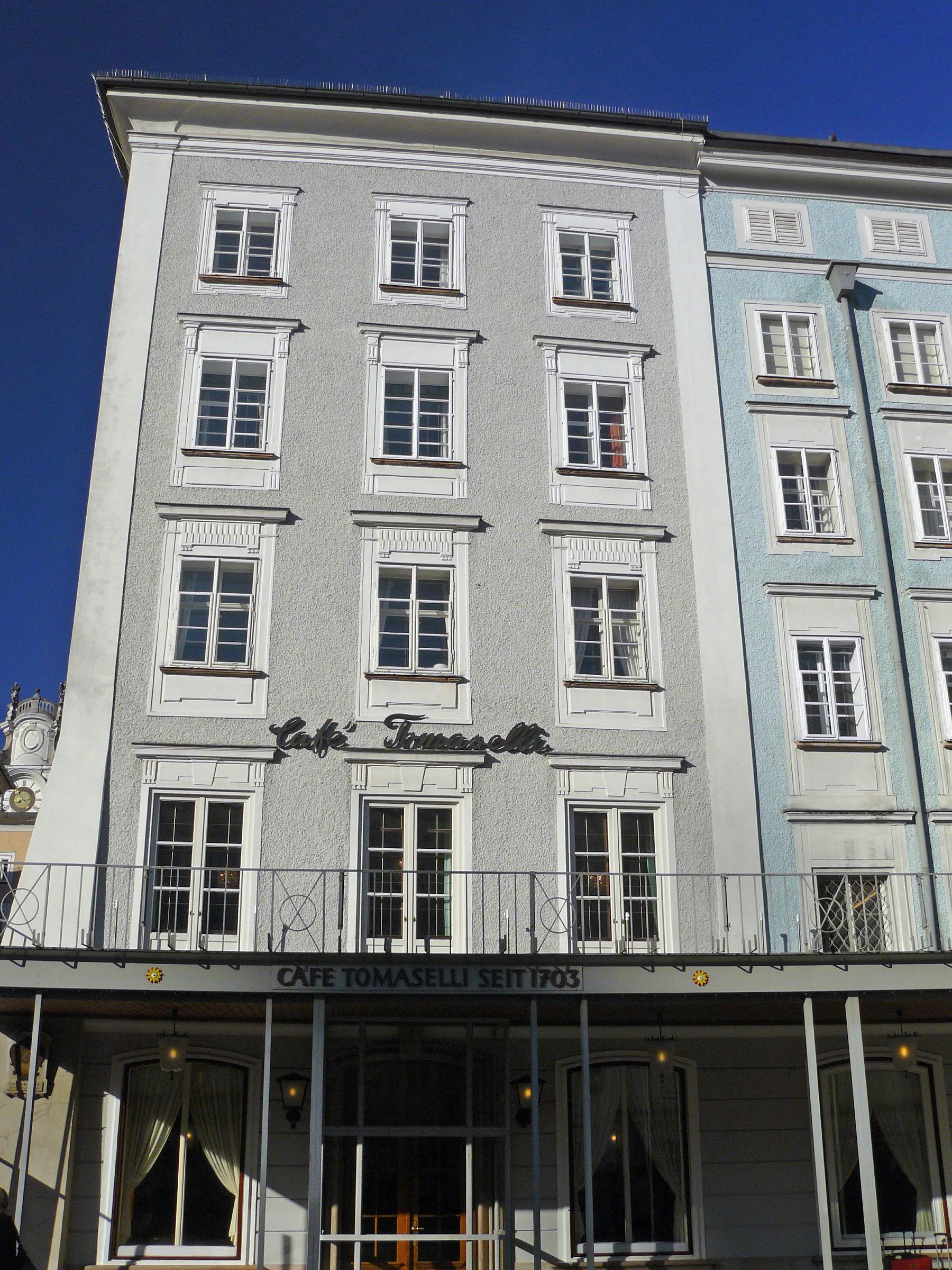 View of Salzburg Cafe Tomaselli