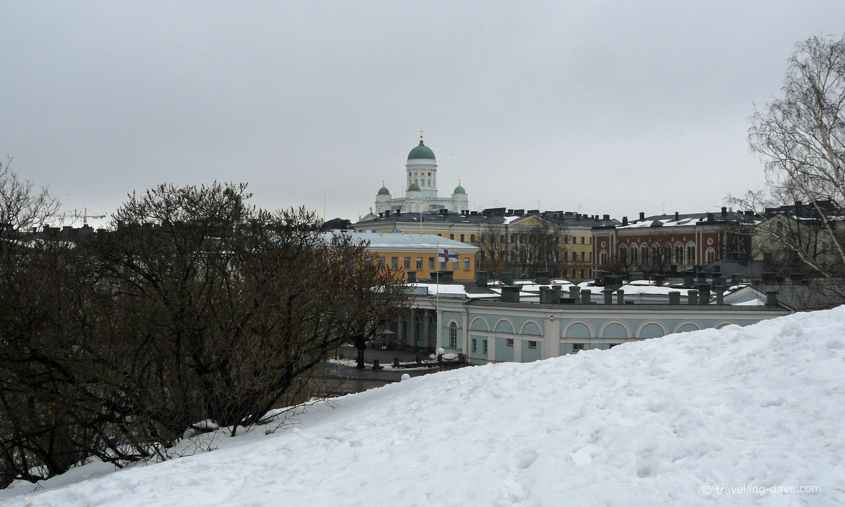 View of Helsinki Cathedral on a winter's day 