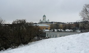 View of Helsinki Cathedral on a winter's day