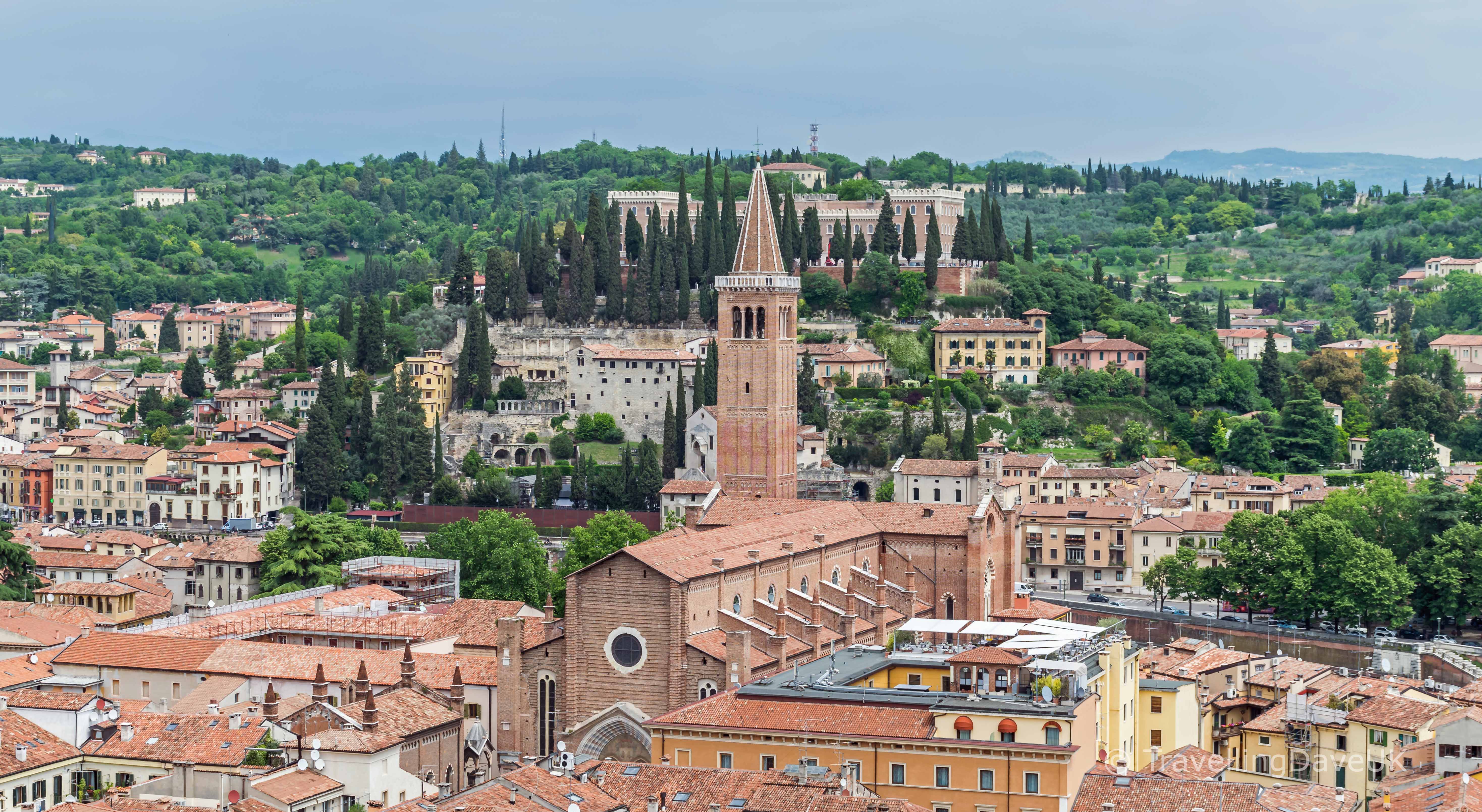 View of Santa Anastasia church in Verona