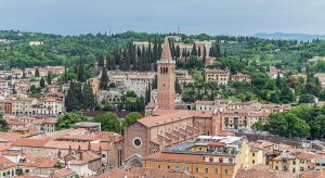 View of Santa Anastasia church in Verona