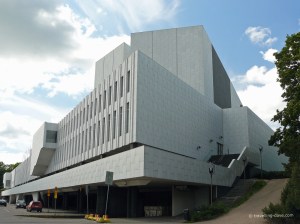 View of Helsinki Finlandia Hall building