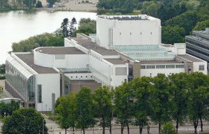 View of Helsinki Finnish National Opera building