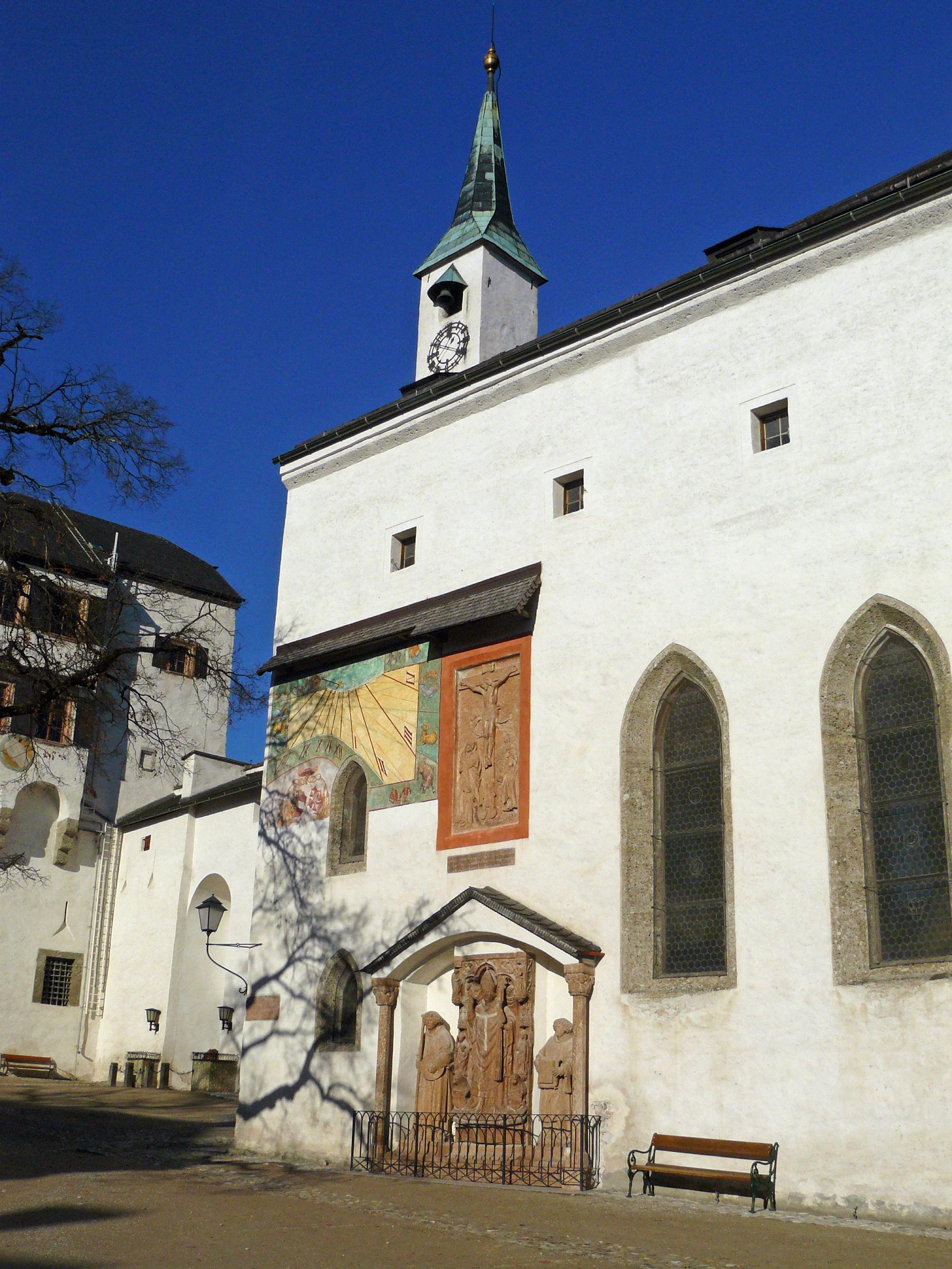 View of the chapel at Salzburg Fortress