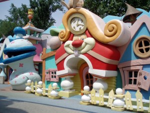 Colorful houses of Gardaland