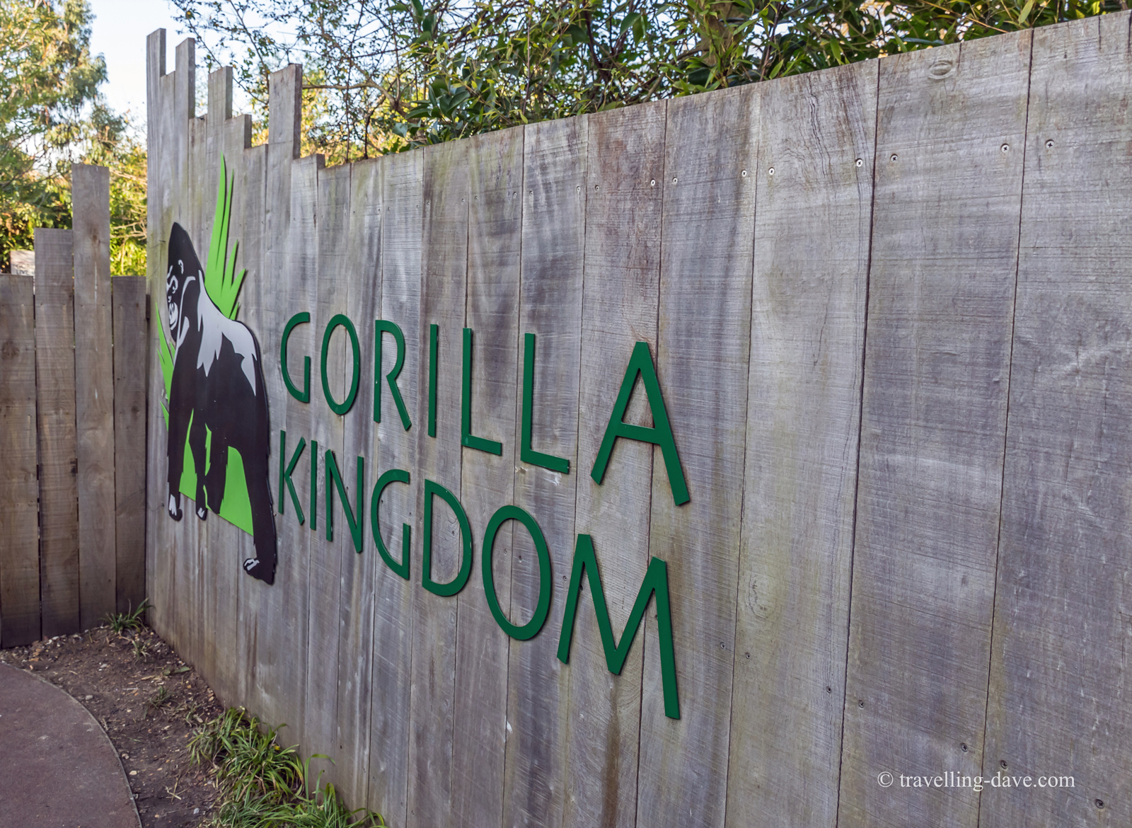 Entrance to London Zoo gorillas enclosure