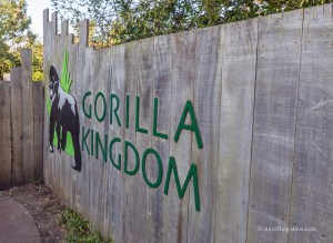 Entrance to London Zoo gorillas enclosure
