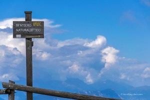 Monte Baldo hiking paths sign