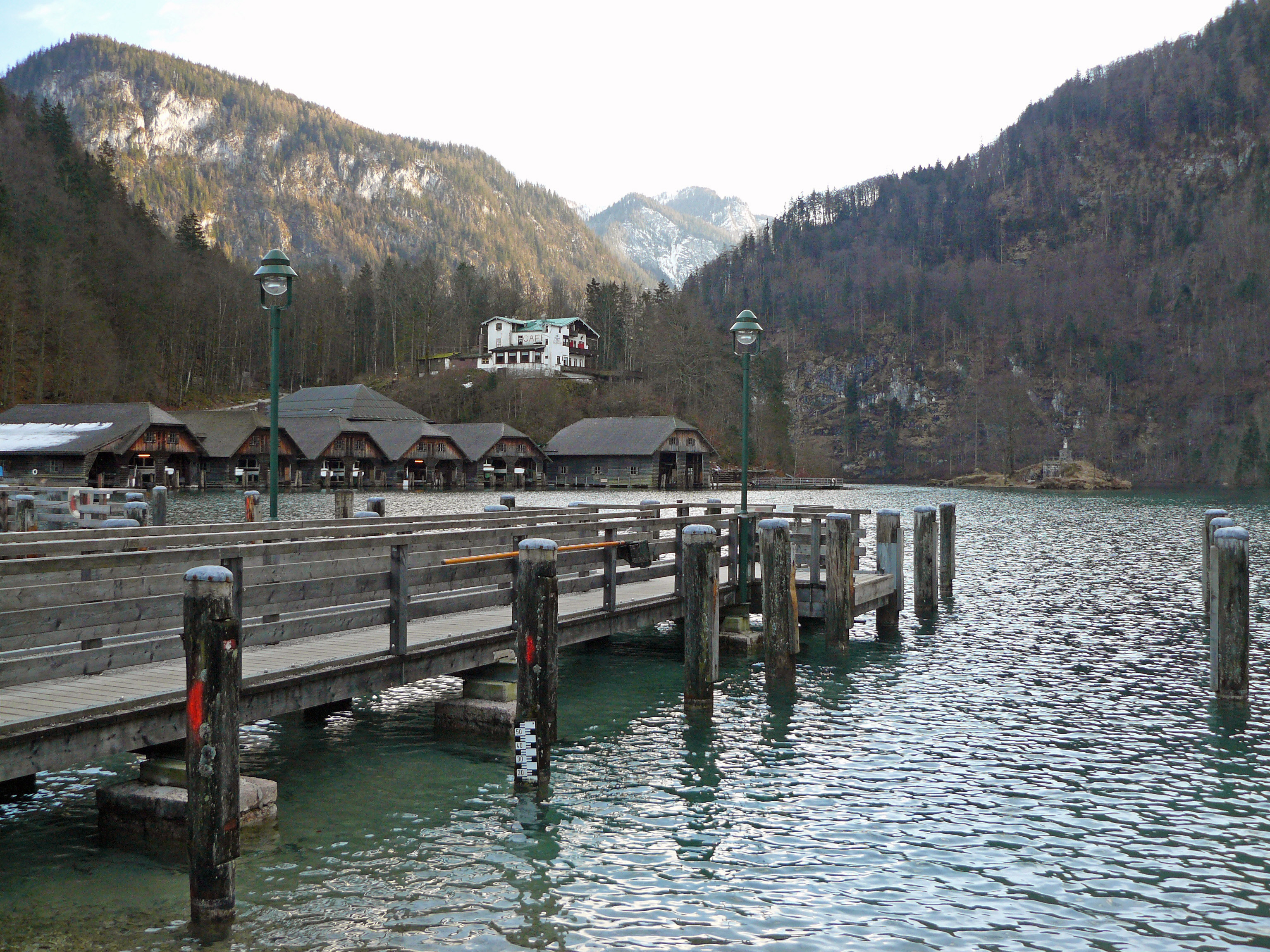 Pier on the Königssee in Germany