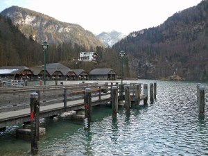 Pier on the Königssee in Germany
