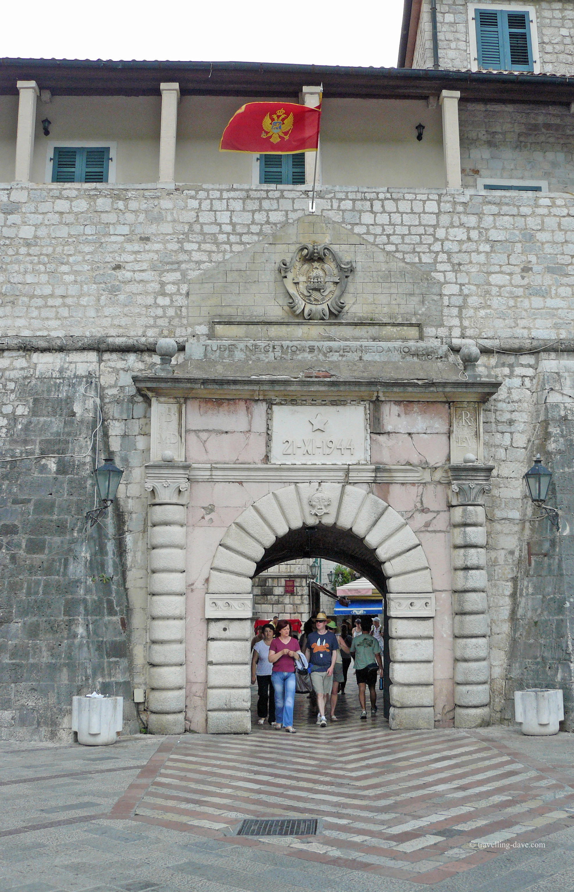 Gate at the entrance of Kotor in Montenegro