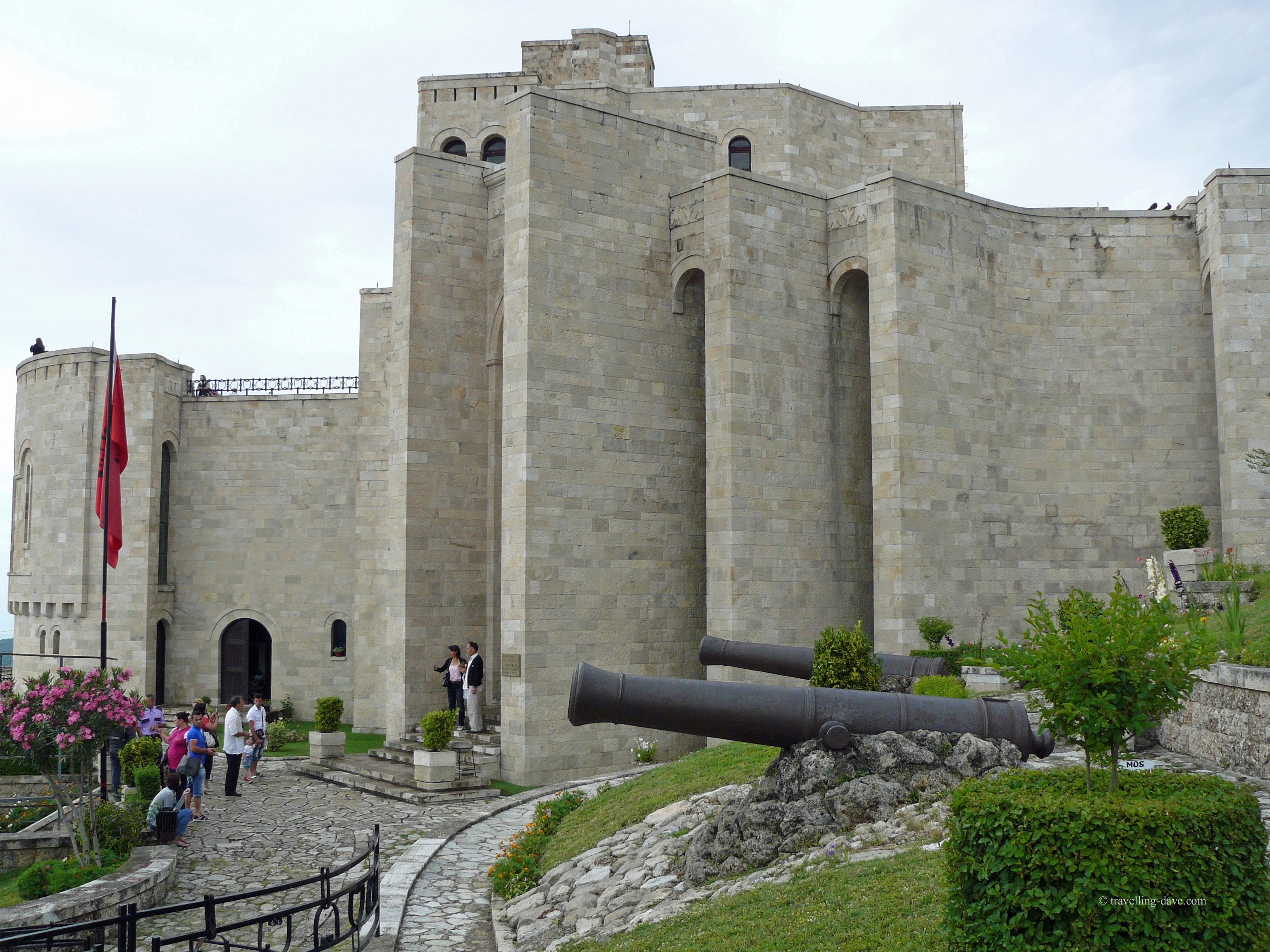 View of Kruje Castle in Albania