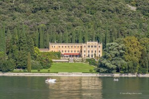One of the beautiful lakeside villas on Lake Garda