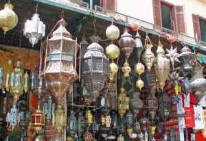 Lanterns for sale in Marrakech