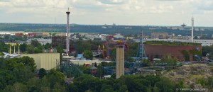 View of Helsinki Linnanmaki Amusement Park