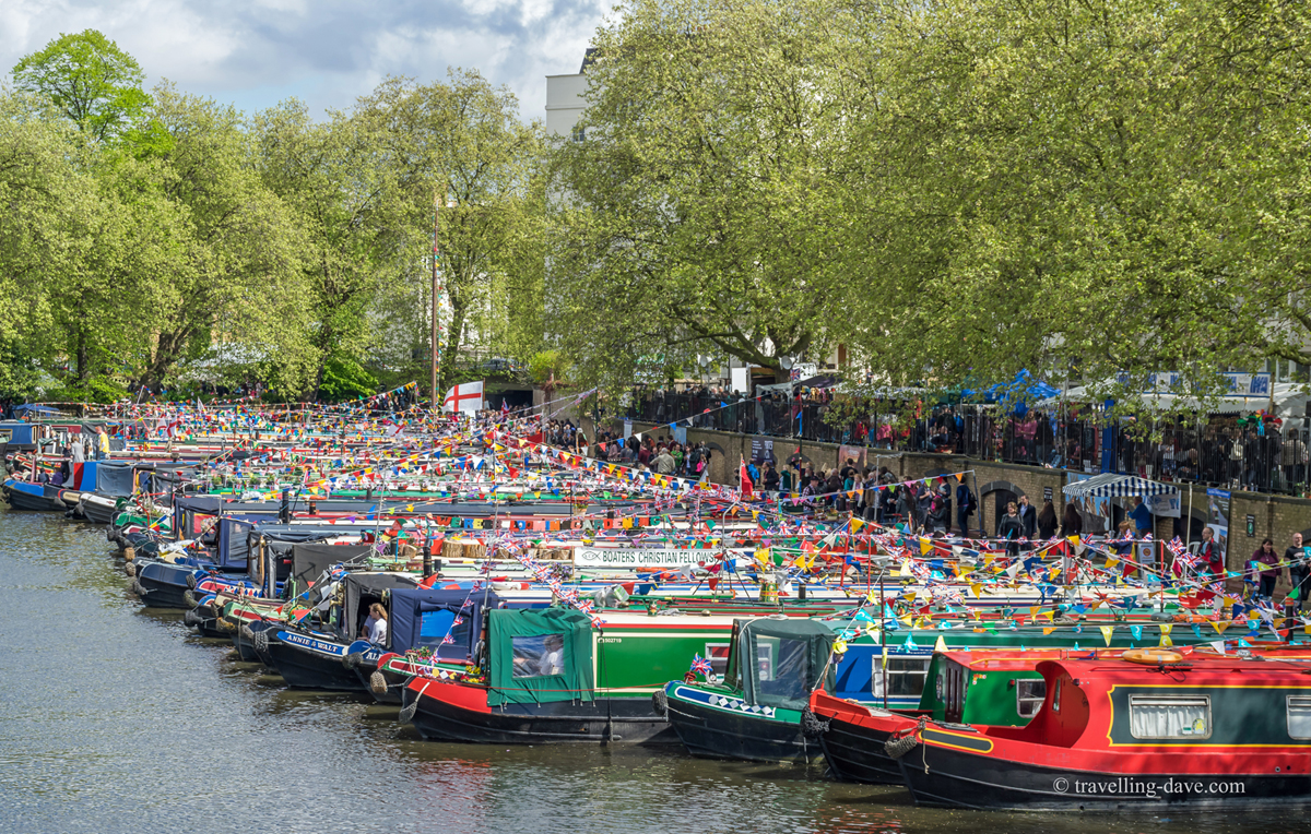 Boats at Little Venice in London