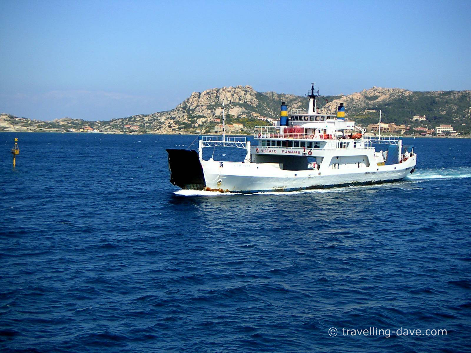 One of the ferries in Sardinia