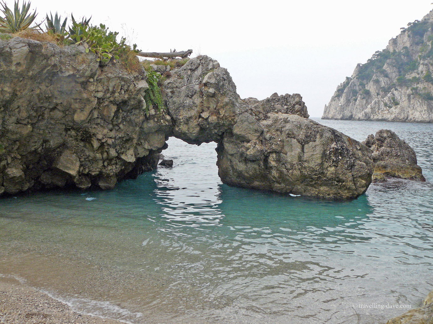 The sea at Capri's Marina Piccola