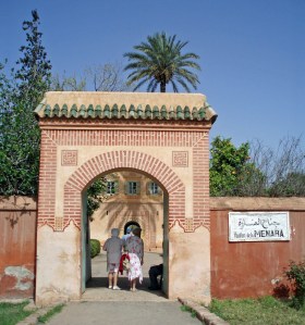 Entrance to the Menara Pavilion in Marrakech