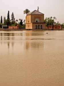 Sunset at the Menara Gardens in Marrakech