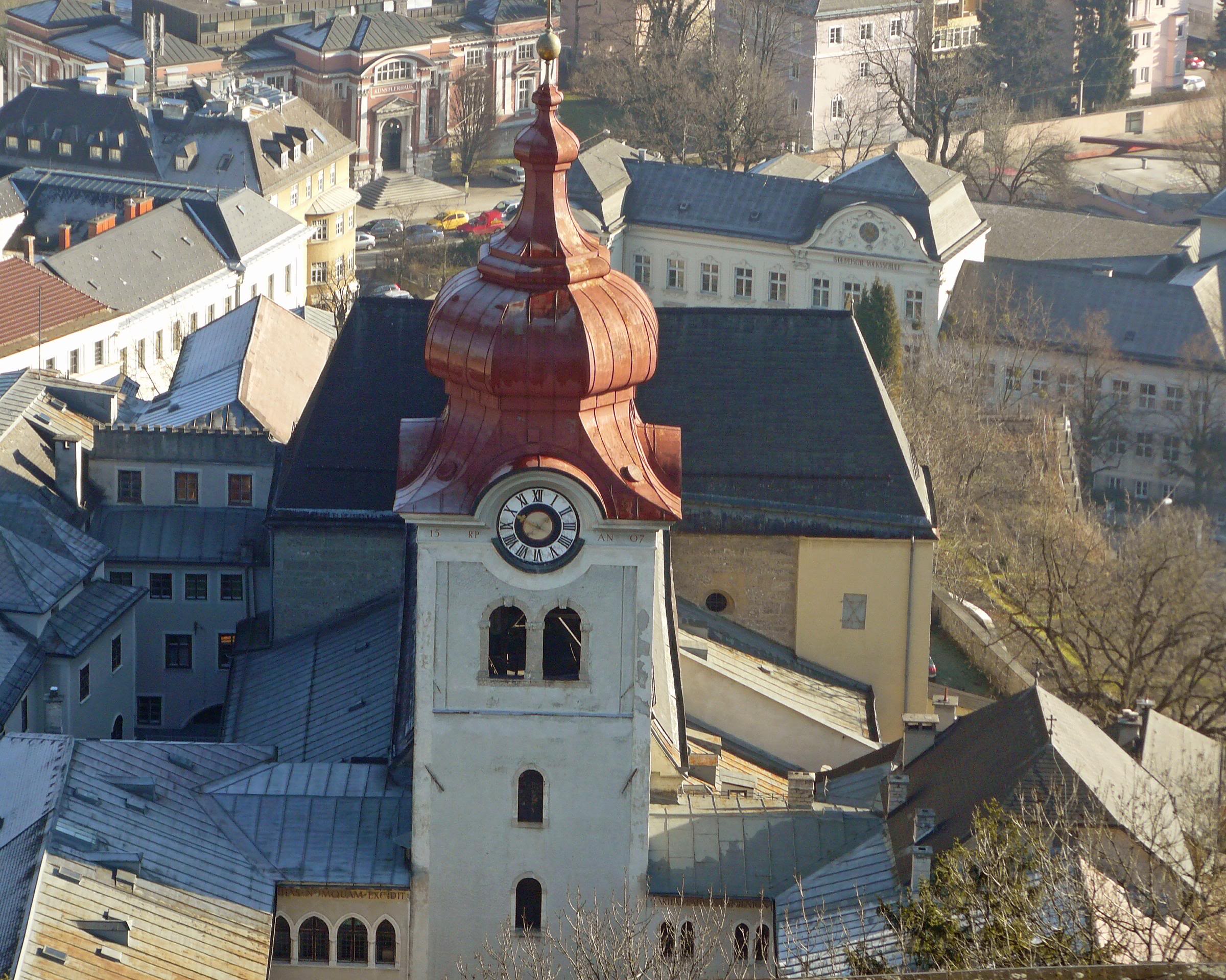 View of Nonnberg Abbey in Salzburg