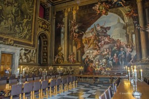 Inside the magnificent Painted Hall in London
