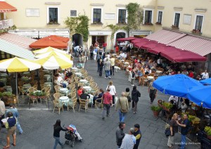 View of Capri's famous Piazzetta