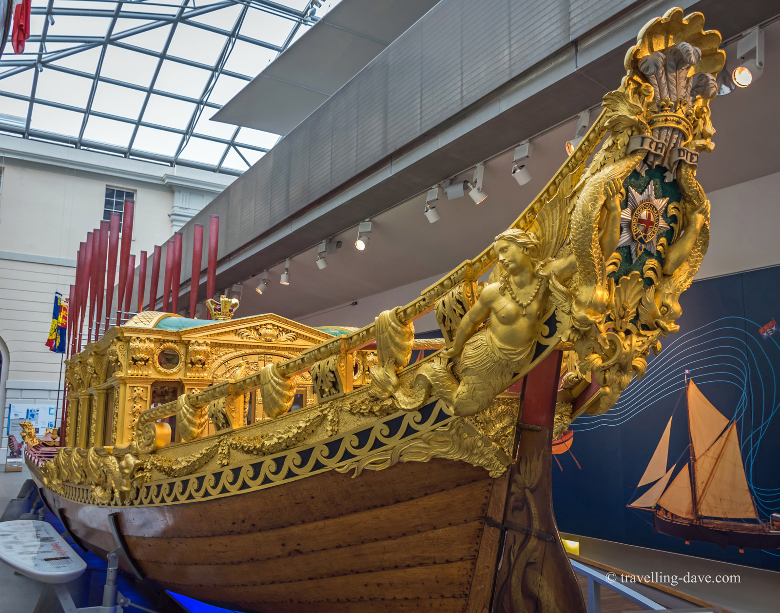 View of Prince Frederick's Barge at the National Maritime Museum in London