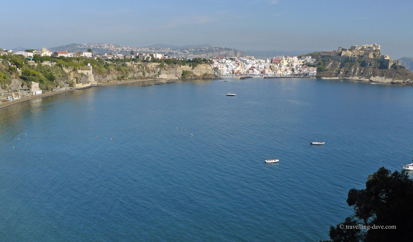 Panoramic view of Procida