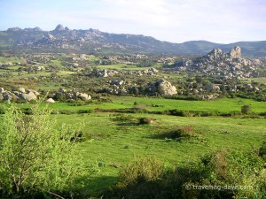 Countryside and rocks in Sardinia