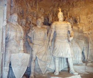 Inside the Skanderbeg Museum in Kruje, Albania