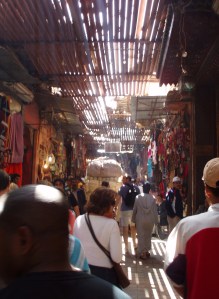 People in the souk in Marrakech