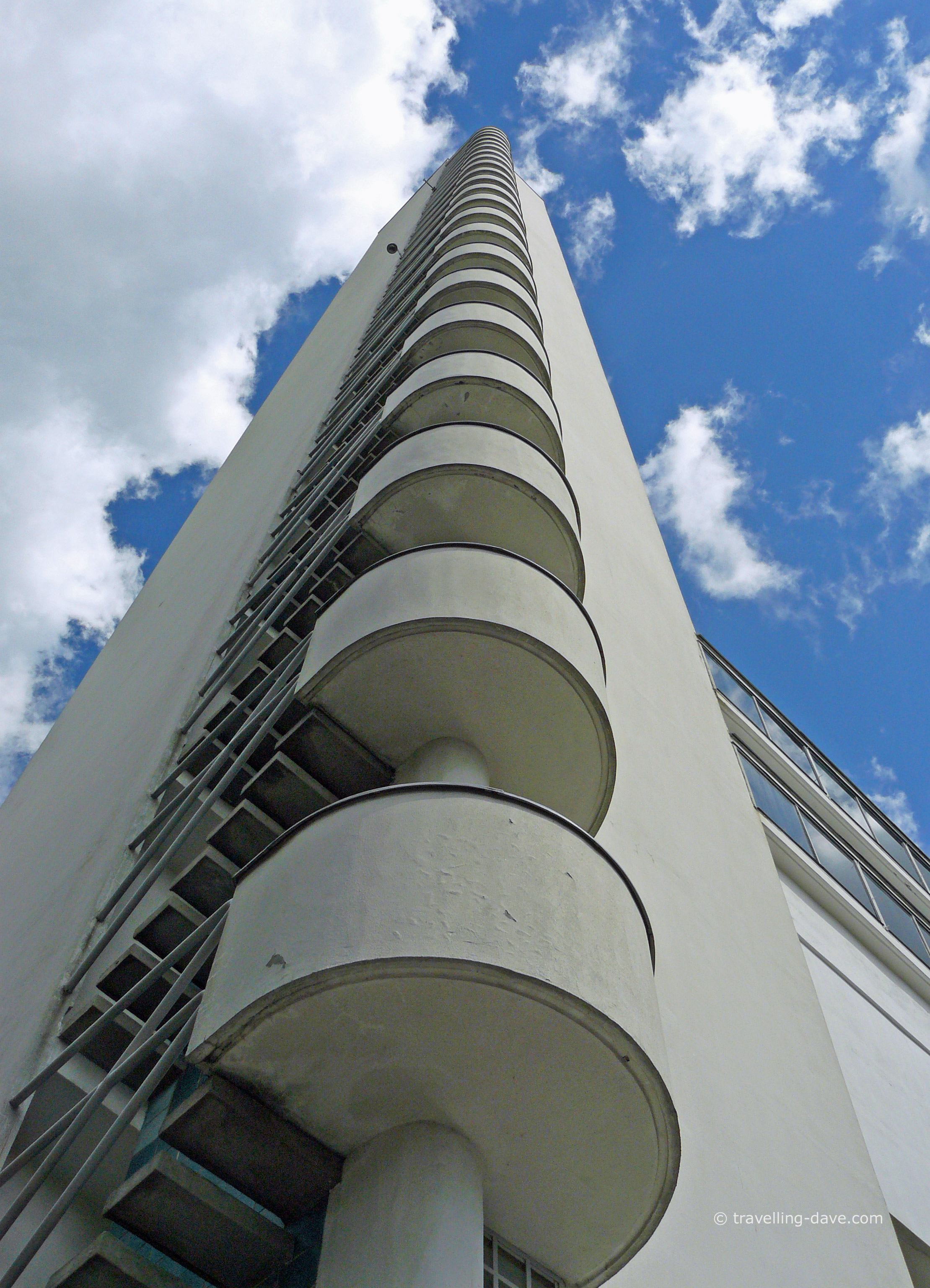 Looking up at Helsinki Olympic Stadium Tower