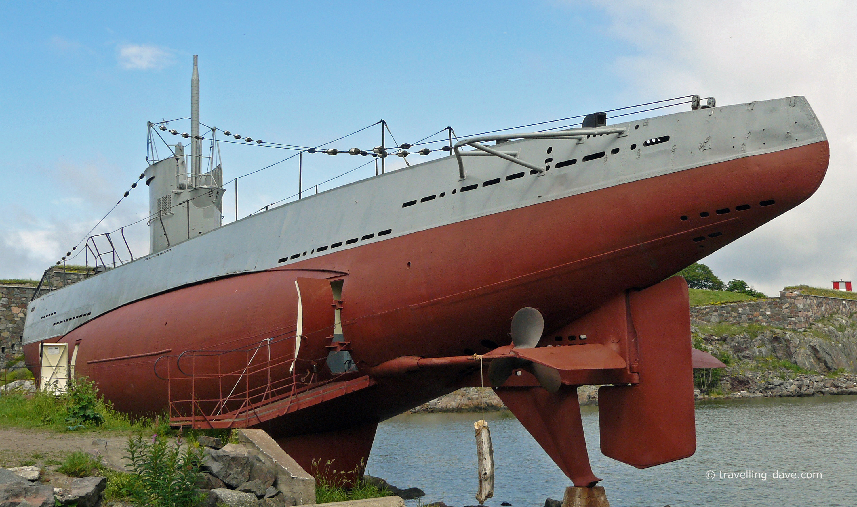 View of the Finnish submarine Vesikko