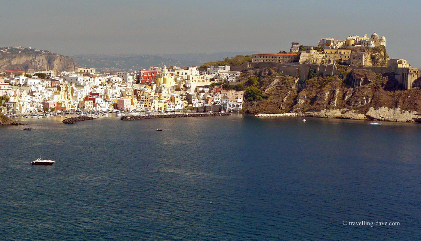 The sea at Terra Murata on the island of Procida
