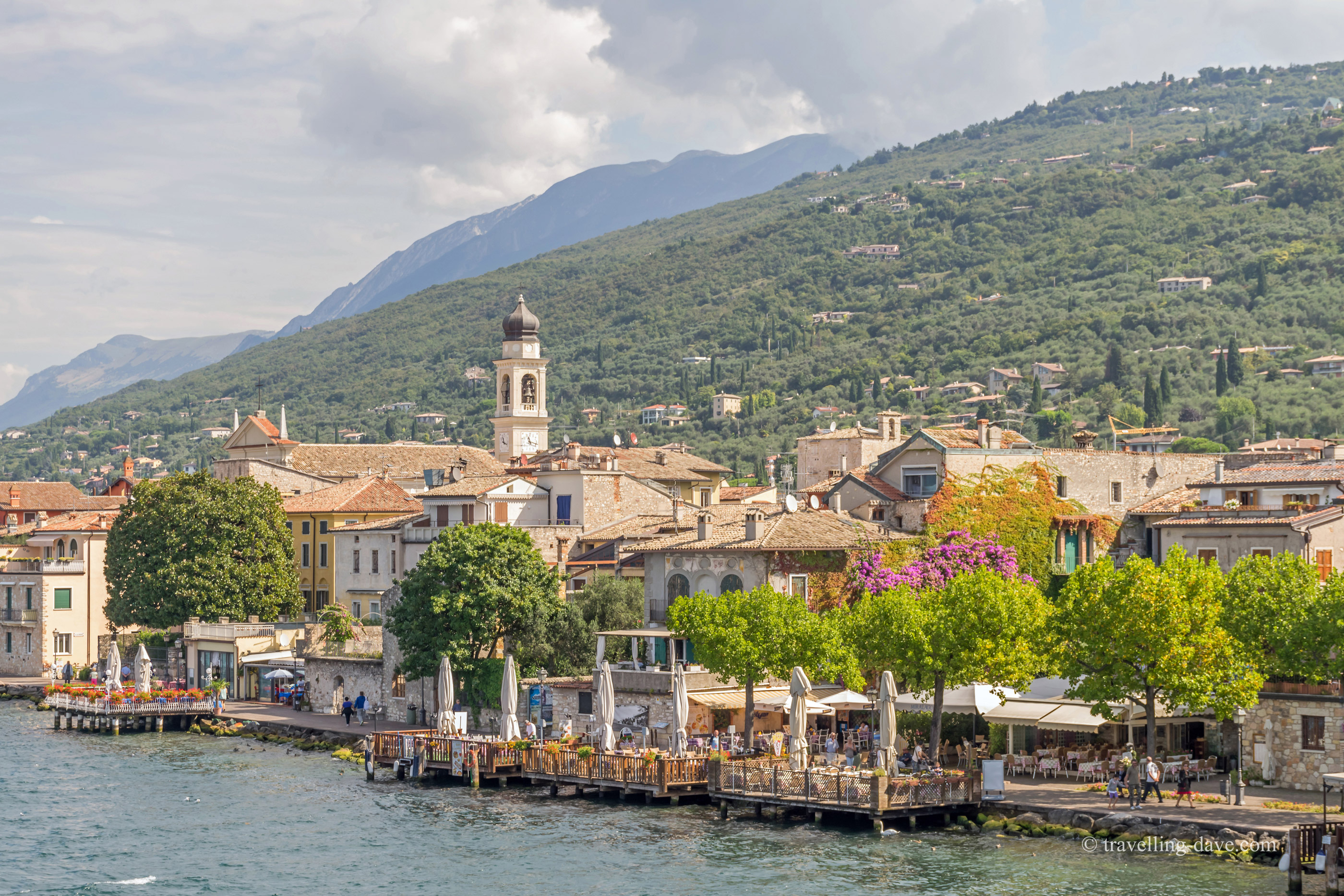 Panoramic view of the village of Torri del Benaco in Italy