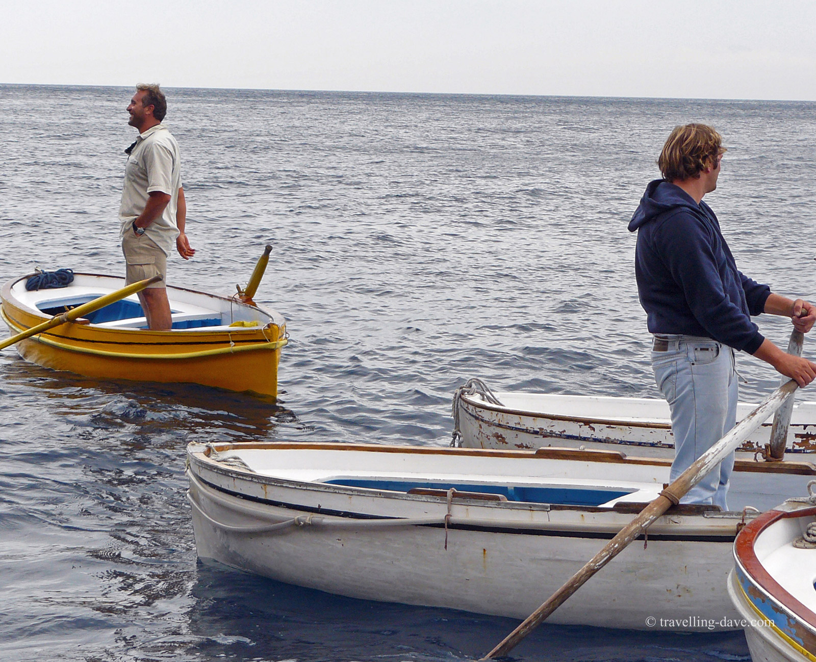 Capri's Blue Grotto tourist boats