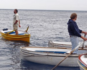 Capri's Blue Grotto tourist boats